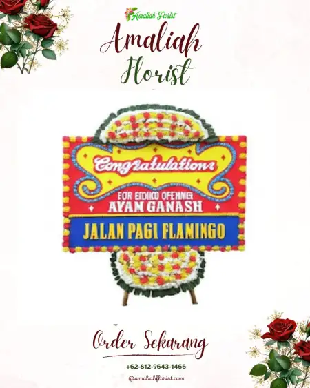 Sewa Papan Bunga Saombo